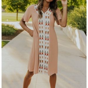 Roolee Honey & Pine Embroidery Dress NWT